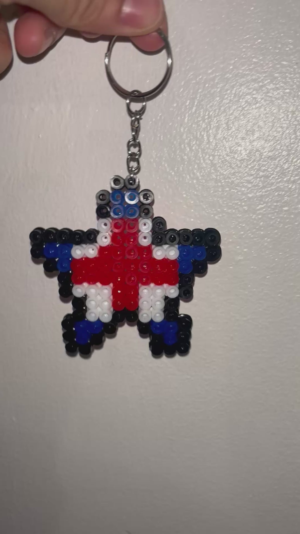 Star shape Country Flag KeyChain